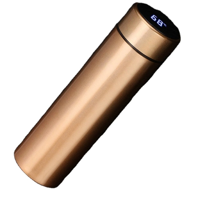 Water Bottle LED Digital Temperature Display Stainless Steel 500ml Insulation Smart Thermos